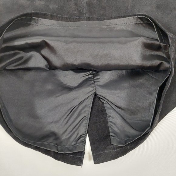The Limited Black 100% Leather-Suede Skirt - Picture 9 of 14
